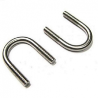 供应电镀锌美制圆U型螺栓带挡片螺母