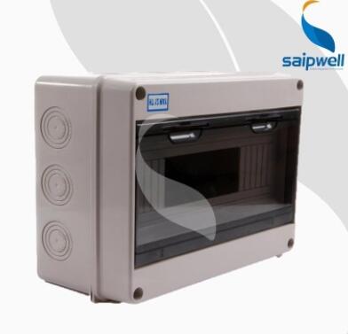 现货供应明装防水配电箱 SHT-8回路空开照明箱 带进出线孔开关箱