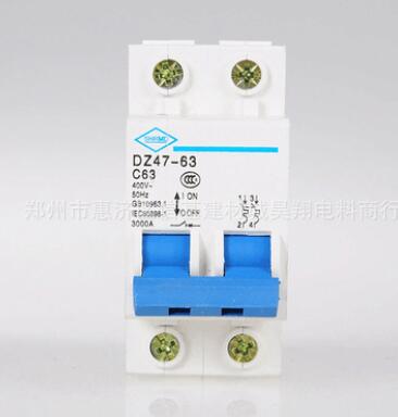 批发上海人民 DZ47-63 2P空开 微型 断路器空气开关 漏电保护器