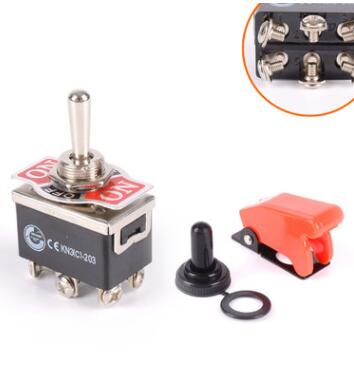 TUV/CE 钮子开关/KN3(C)-203A中型/两档四六插片脚螺丝脚摇臂开关