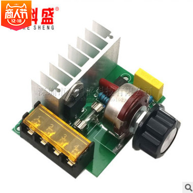 4000W进口大功率可控硅 电子调压器 调光 调速 调温 配保险外壳