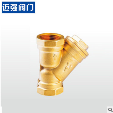 宁波埃美柯606/607黄铜过滤器 Y型机械过滤设备 不锈钢过滤器