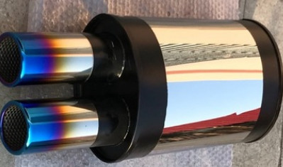 厂家直销高质量汽车消音器 不锈钢排气管改装直排排气消音器 修改