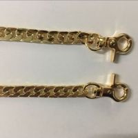 高级特A NK 扁链 出口品质 颜色持久不易褪色 口金包链子 金属链