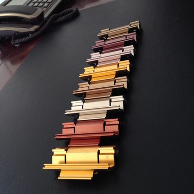 电泳喷漆金色57断桥合页铰链 门窗三翼折叠纱窗断桥合页配件