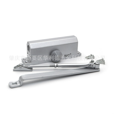 供应液压闭门器 银灰色大方机自动闭门器 轻型简易防火液压闭门器