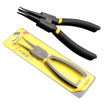 欧克7寸卡簧钳挡圈钳外卡内卡弯头轴用弹簧安装拆卸夹持手动工具