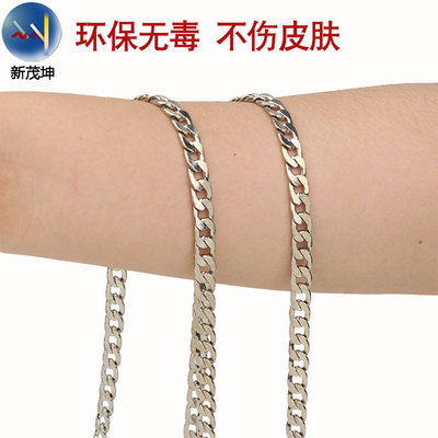 电镀扁包链金属包包链条斜挎包肩带链子箱包铁链铝链条定制包链条