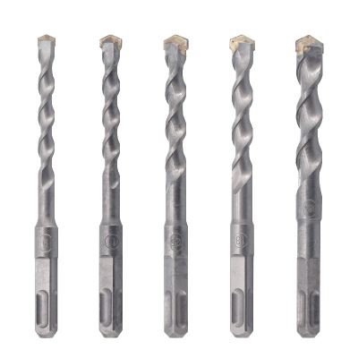 方柄四坑电锤钻头非标钨钢合金工程混凝土圆柄两坑两槽冲击钻打孔