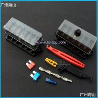汽车电源保险丝盒 6路插片式车用保险丝盒 6P配取保险丝夹子端子