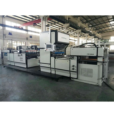 【高端配置】全自动立式热刀预涂膜水性干覆智能覆膜机 FM-H1080