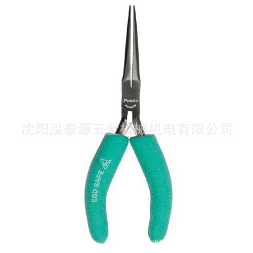 台湾宝工/Pro'skit PM-046CN 5寸防静电 黑镍防滑软套尖嘴钳 防爆