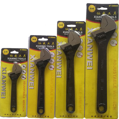 专业生产五金工具6-24寸电泳仙威扳手活动扳手厂家直销