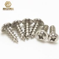 圆头带介自攻螺丝PWA镀镍M3 M2.3M2.6十字盘头尖尾带垫大介子螺钉