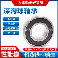 人本轴承6202 2RZ胶盖微型轴承深沟球轴承低噪音不锈钢电机用轴承