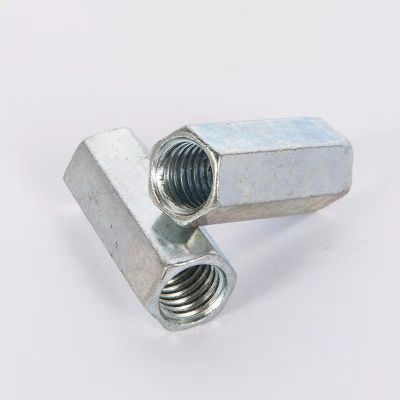 接头螺母 镀锌六角加长接头螺母 螺杆接头螺丝帽螺丝杠接头母