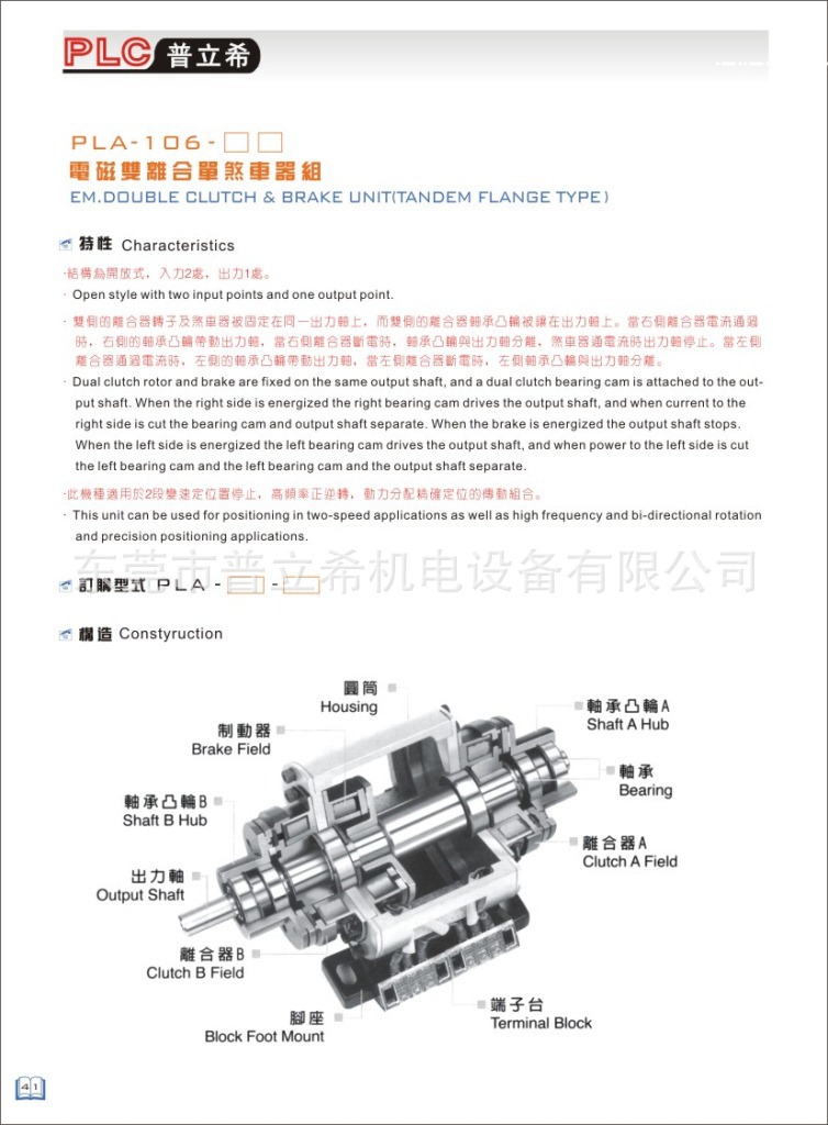 PLA-106尺寸图表1
